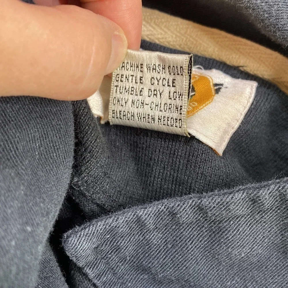 Vintage Field Gear Black Red Long Sleeve Polo Shirt 2X Korea - Picture 4 of 6